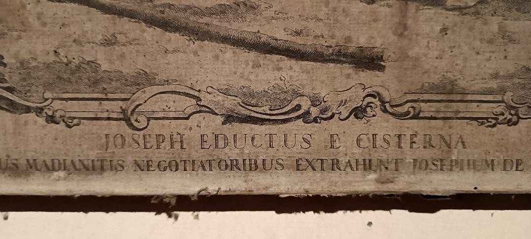 Antique Engraving Giovanni Volpato 'Joseph Educus And Cistern', 1768 photo buy