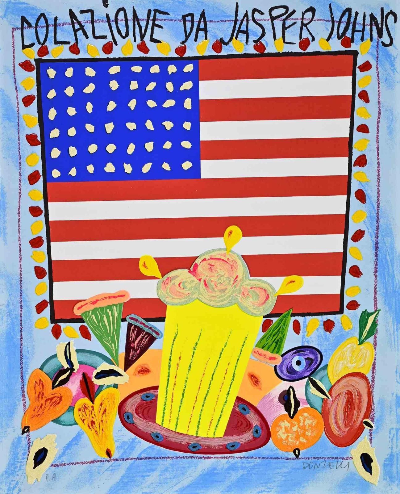 Bruno Donzelli Colazione Da Jasper Jones   Screenprint By Bruno Donzelli   1980s 1980s
