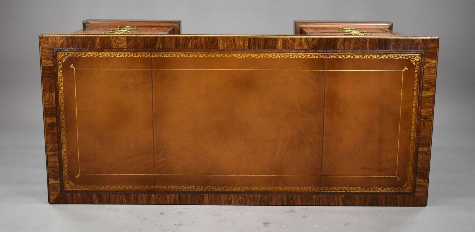 Victorian Rosewood & Marquetry Desk photo vintage