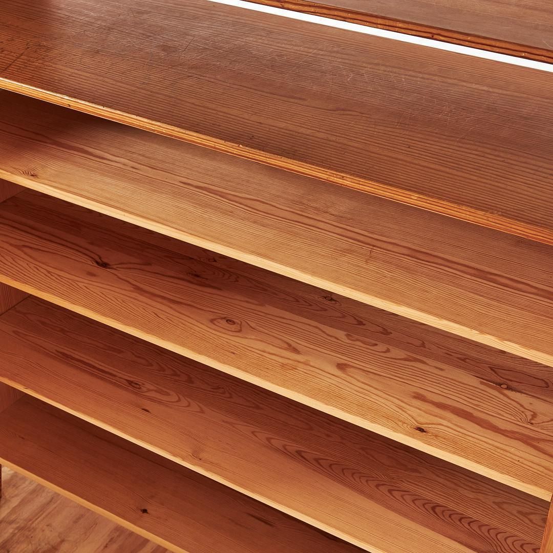 Carl Malmsten Mid Century Pine Bookcases With Cabinets, Pair, Sweden, 20th Century photo buy