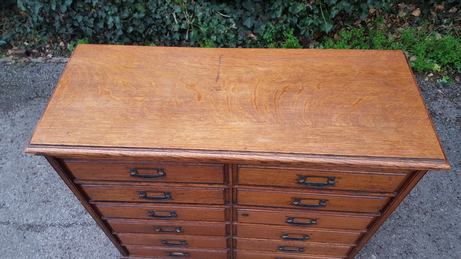 Antique Oak Chest Of 12 Drawers photo furniture