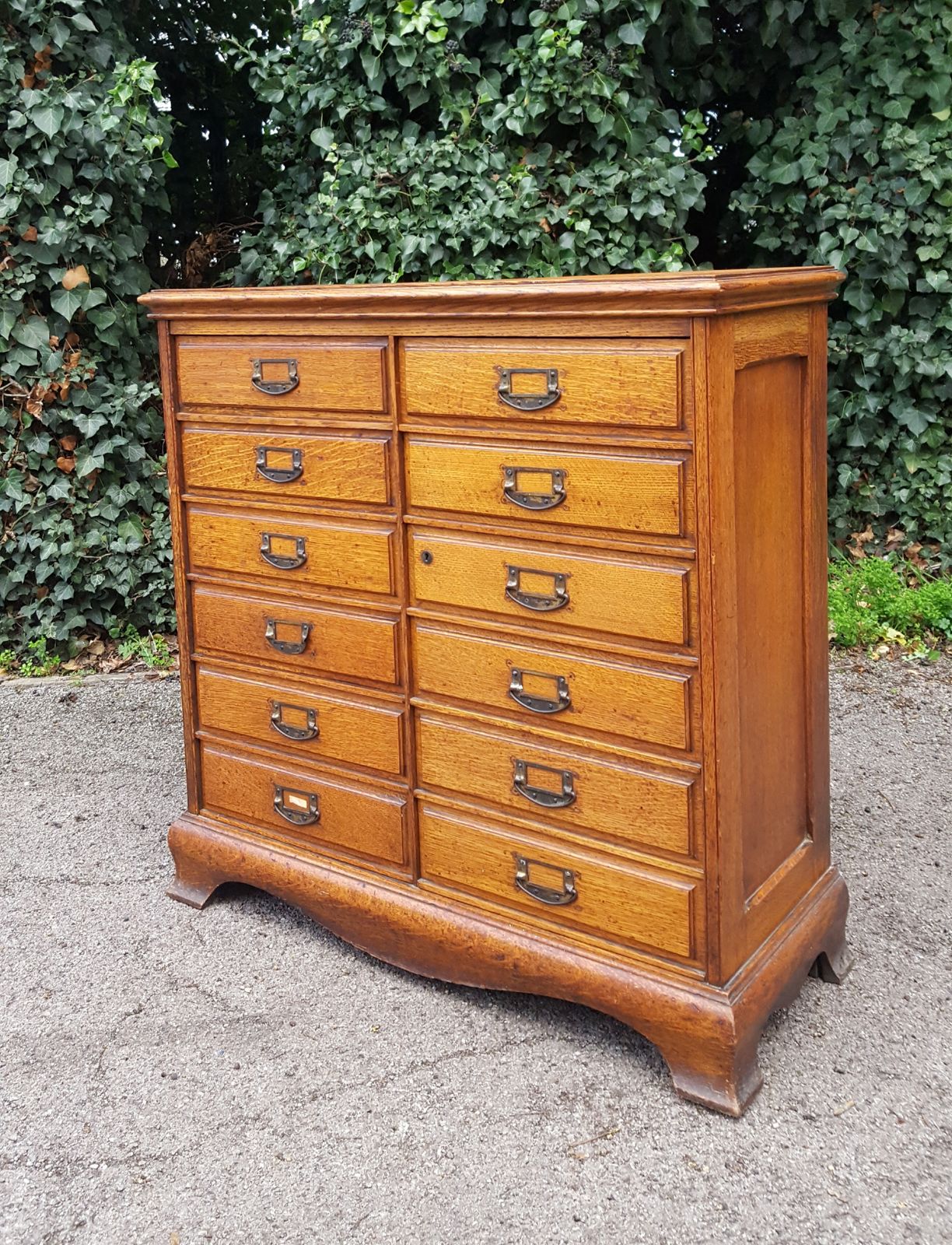 Antique Oak Chest Of 12 Drawers photo buy