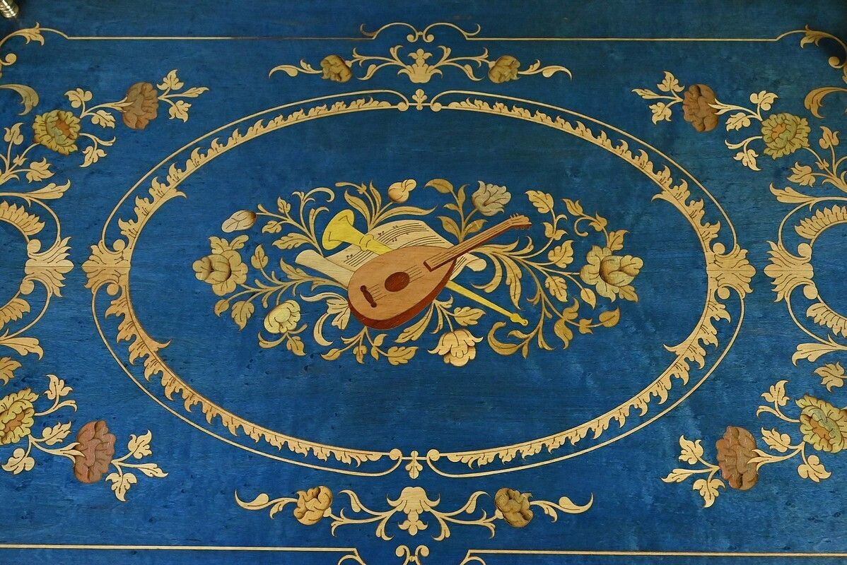 Service Trolley In Sorente Marquetry, Italy – 1960 photo vinterior