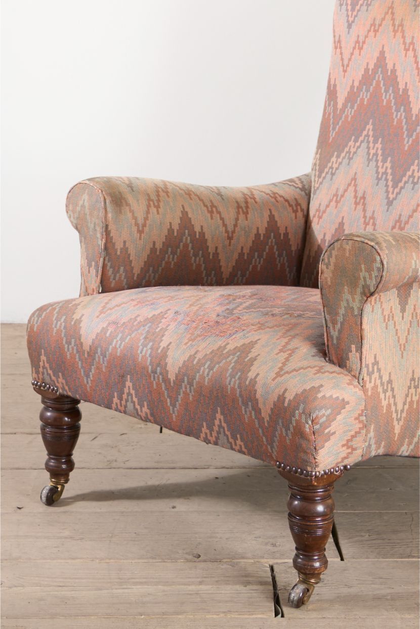 19th Century Howard Style English Country House Armchair photo furniture