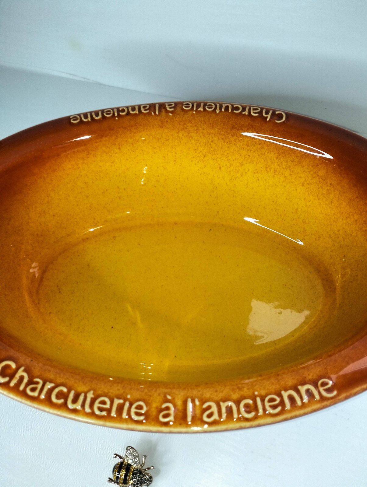 Vintage French Terrine Dish, Bretagne Céramique, Charcuterie A L'ancienne photo vinterior