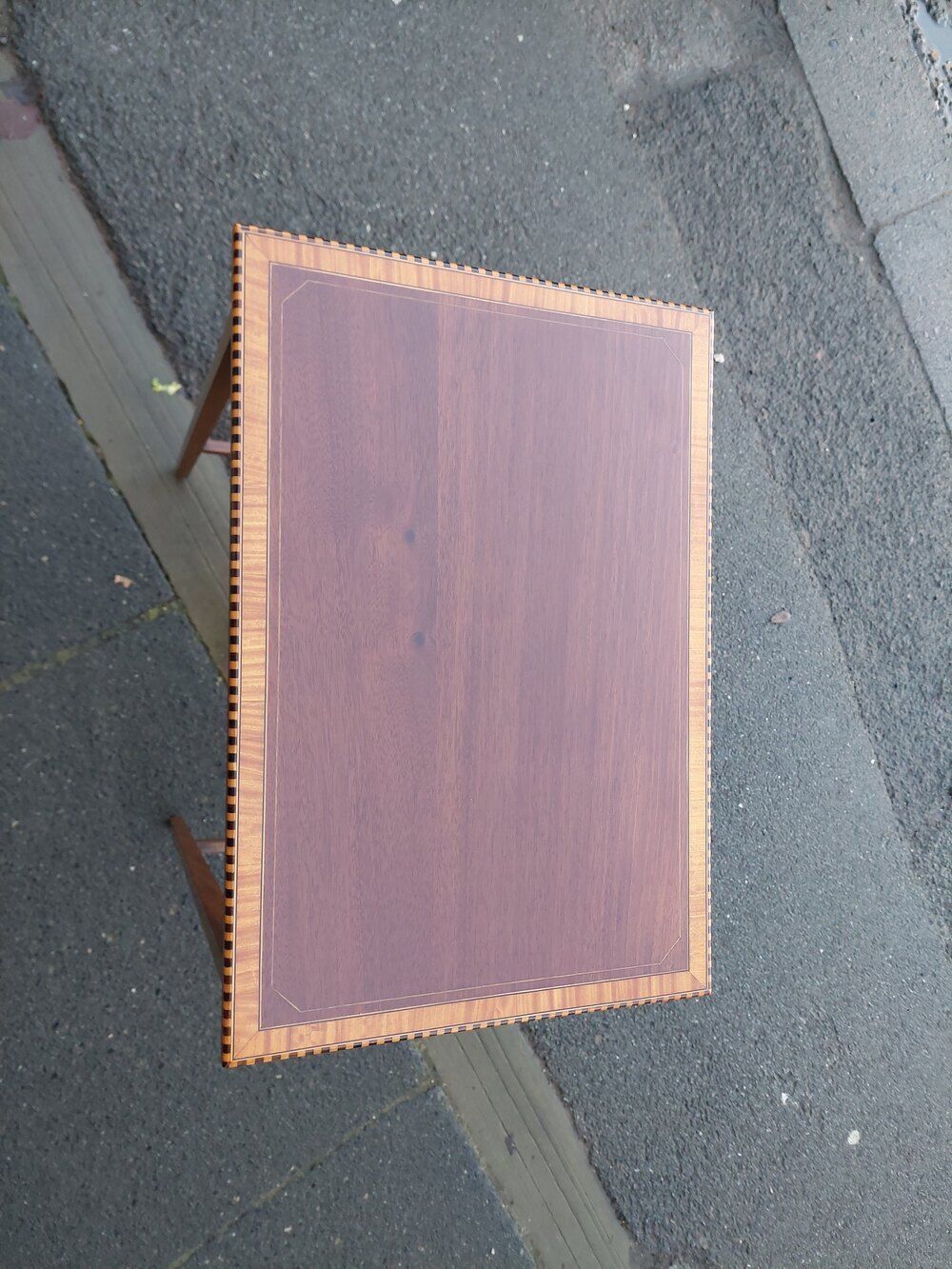 Edwardian Inlaid Mahogany Occasional Table photo furniture