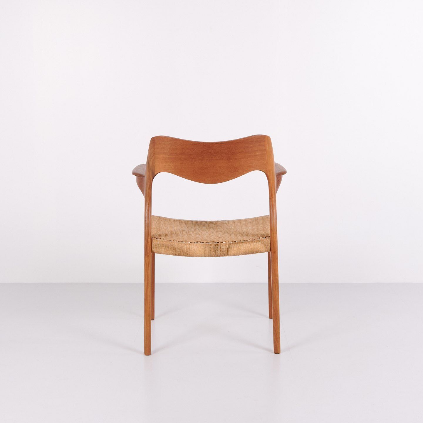 Dining Chair   Model 55   Teak & Wicker   No Møller   Jl Møllers Furniture Factory   1960s photo Furniture
