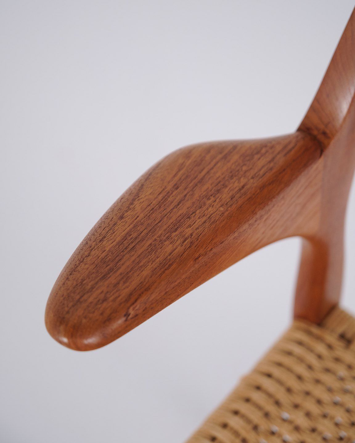 photo for sale Dining Chair   Model 55   Teak & Wicker   No Møller   Jl Møllers Furniture Factory   1960s