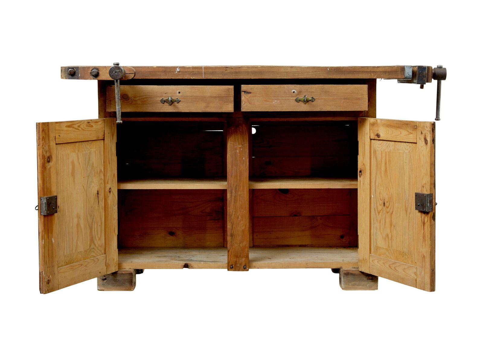 photo for sale 19th Century Swedish Pine Workbench