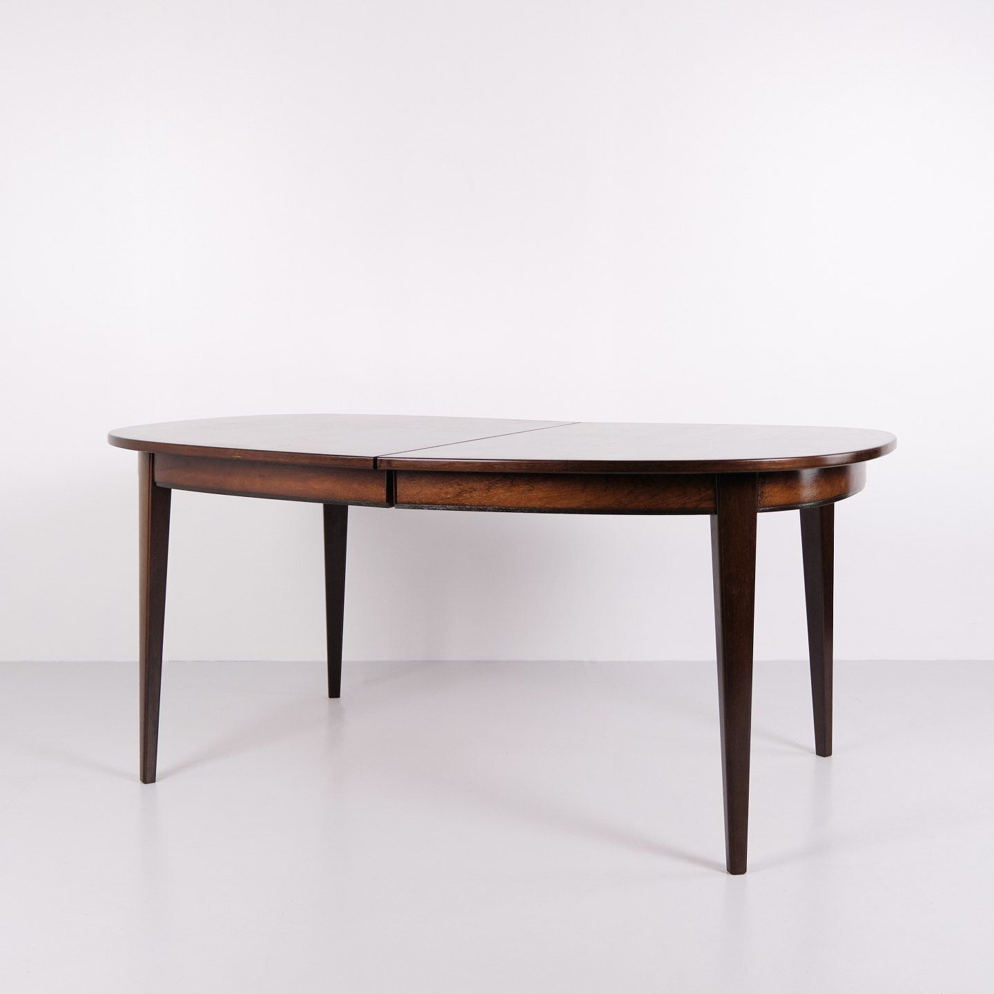 Oval Dining Table With Extension Leaves   Model 55   Rosewood   Gunni Omann   Omann Jun. Furniture Factory   1960s photo furniture