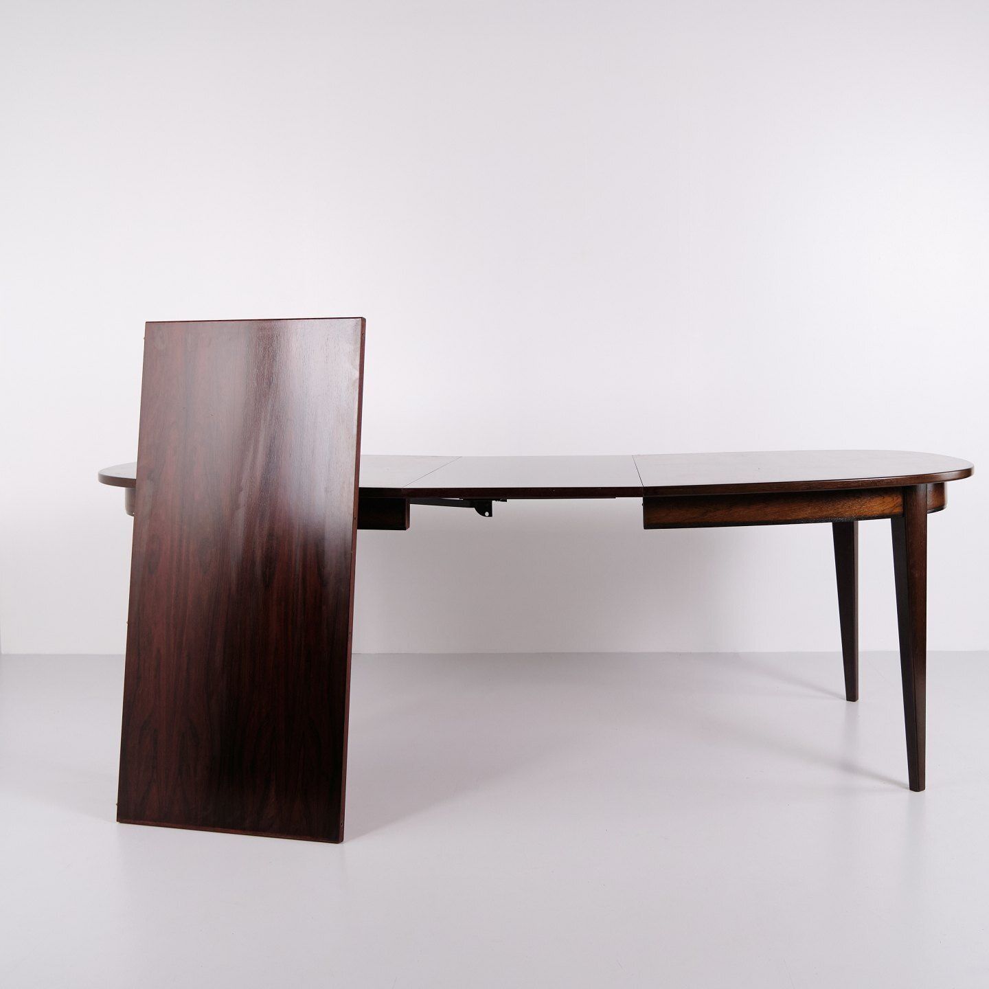 Oval Dining Table With Extension Leaves   Model 55   Rosewood   Gunni Omann   Omann Jun. Furniture Factory   1960s photo vintage