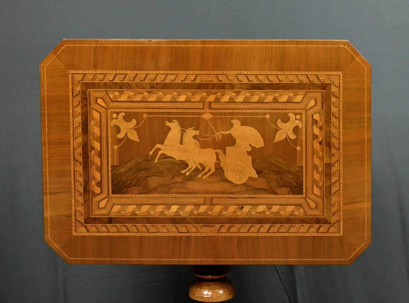 Cherry And Walnut Coffee Table, Restoration Style – Late 19th Century photo vinterior