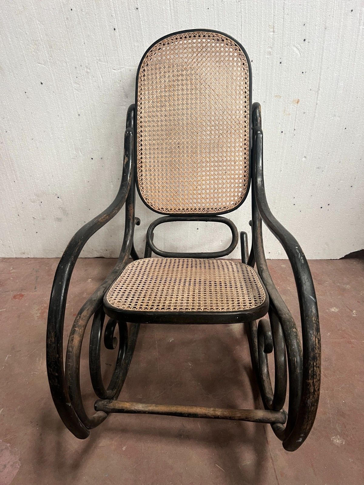 Rocking Chair Curved Wooden Rocking Chair 20th Century photo furniture