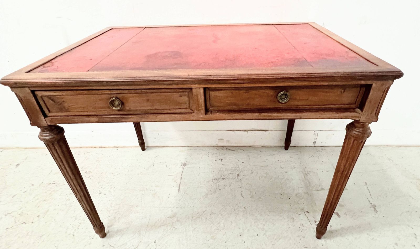 Louis XVI Style Desk In Stained Beech, 20th Century. photo for sale