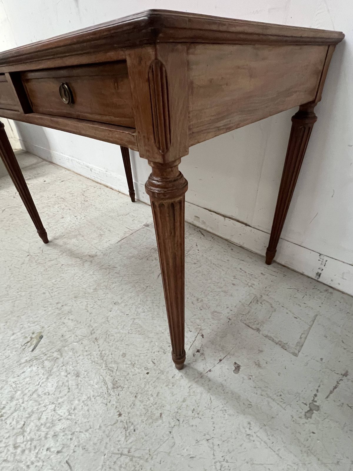 Louis XVI Style Desk In Stained Beech, 20th Century. photo vintage