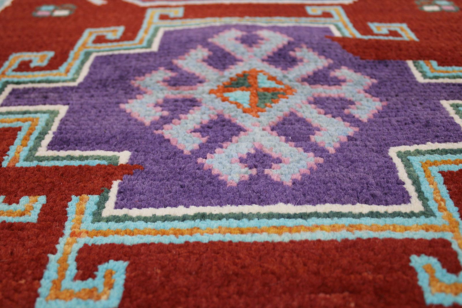 2x10 Turkish Handmade Geometric Tribal Runner Rug photo 358.0
