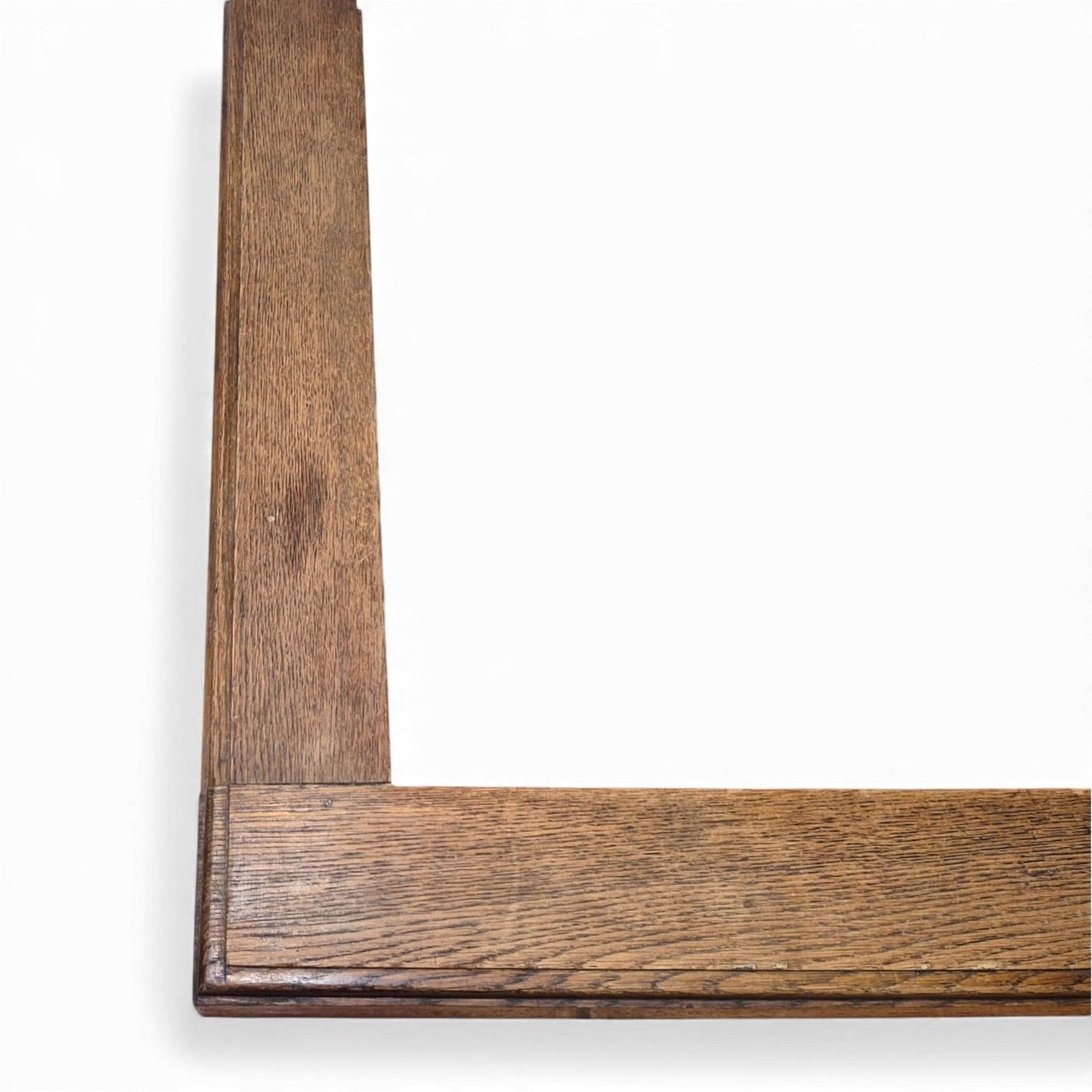 Vintage Oak Fire Fender – Metal Lined Hearth Surround – Traditional Fireplace Fender – 89cm Wide photo Home Fixtures