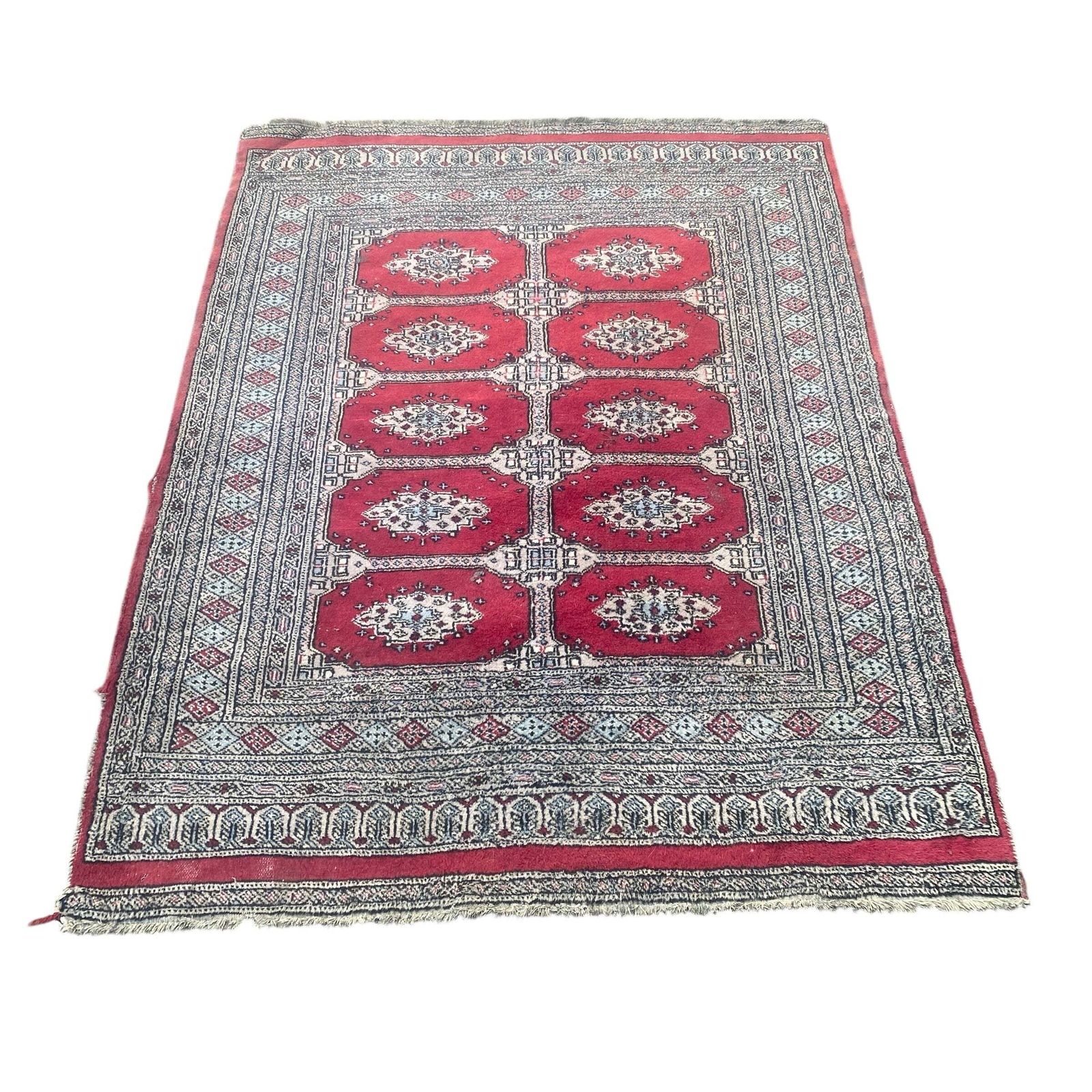 Hand Knotted Bokhara Wool Rug 125 X 165