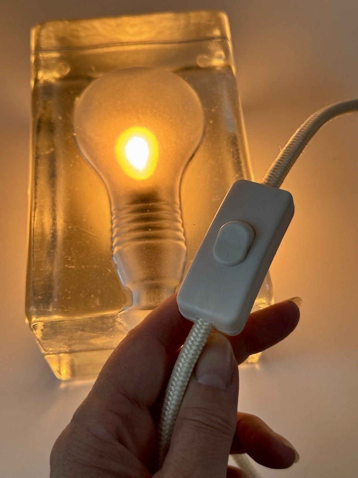 Genuine Design House Stockholm Block Lamp With White Cord Harri Koskinen Moma photo Lighting