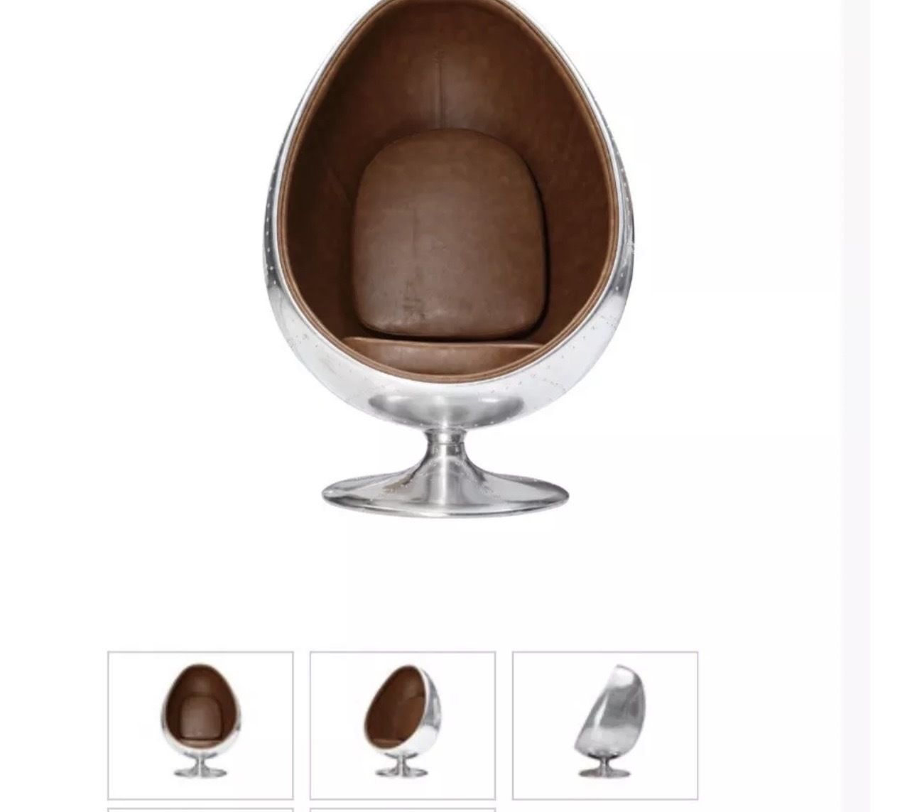 Luxury Designer Egg Chair – Original £1,800 – Excellent Condition – London photo furniture