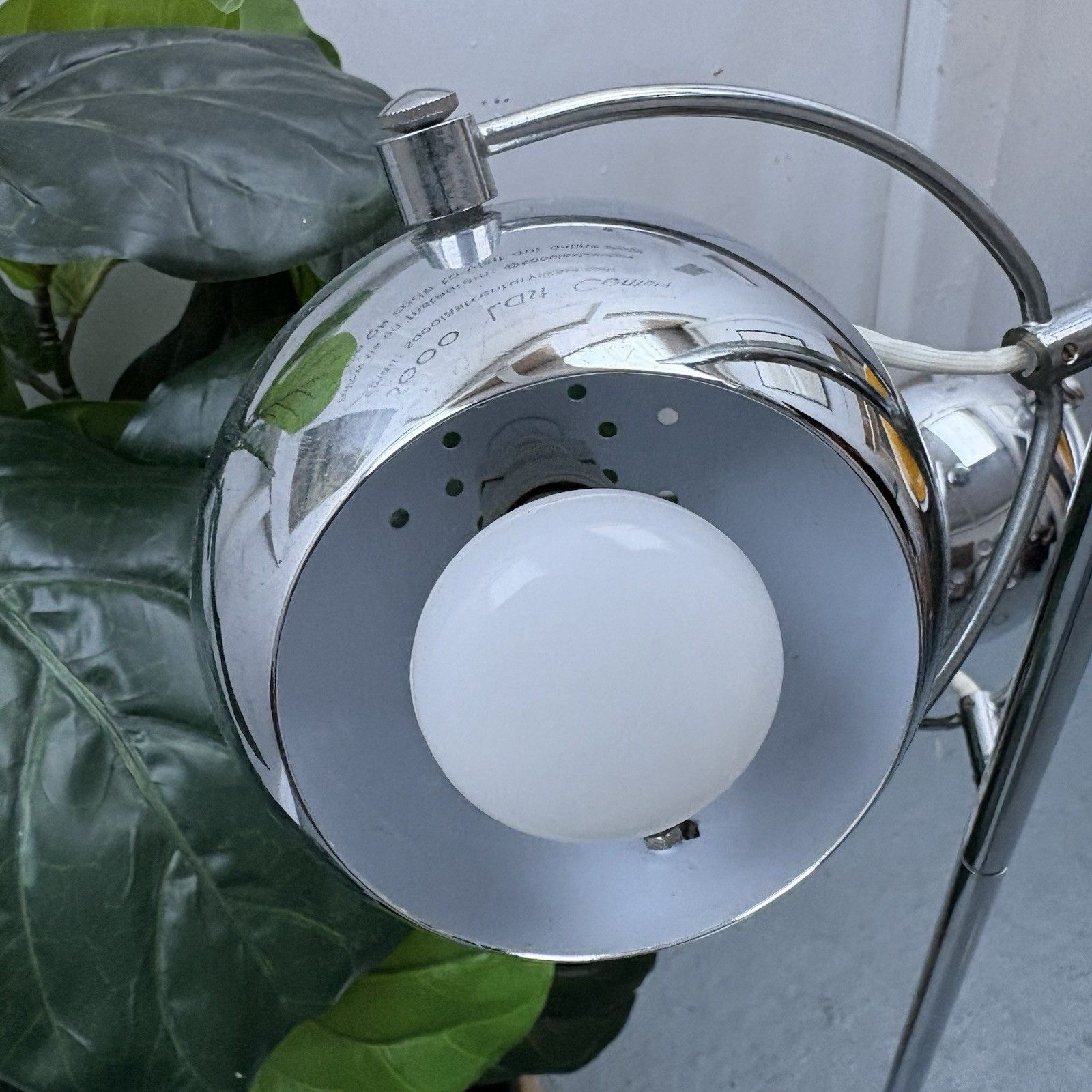 Vintage 1960s Triple Eyeball Chrome Metal Floor Lamp photo for sale