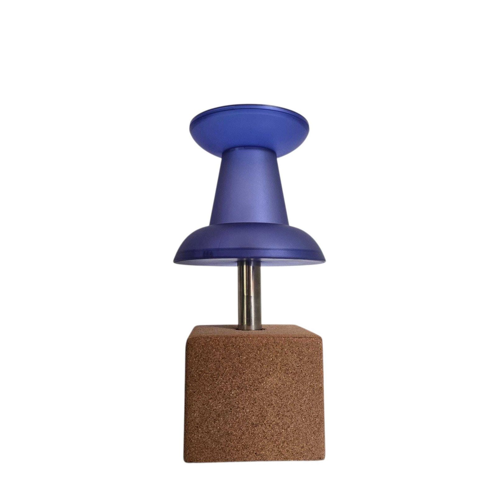 Delightful Vintage Pop Art Lamp Pushpin. Plastic/Cork. Justin Cheung For Visual Gramn. photo for sale