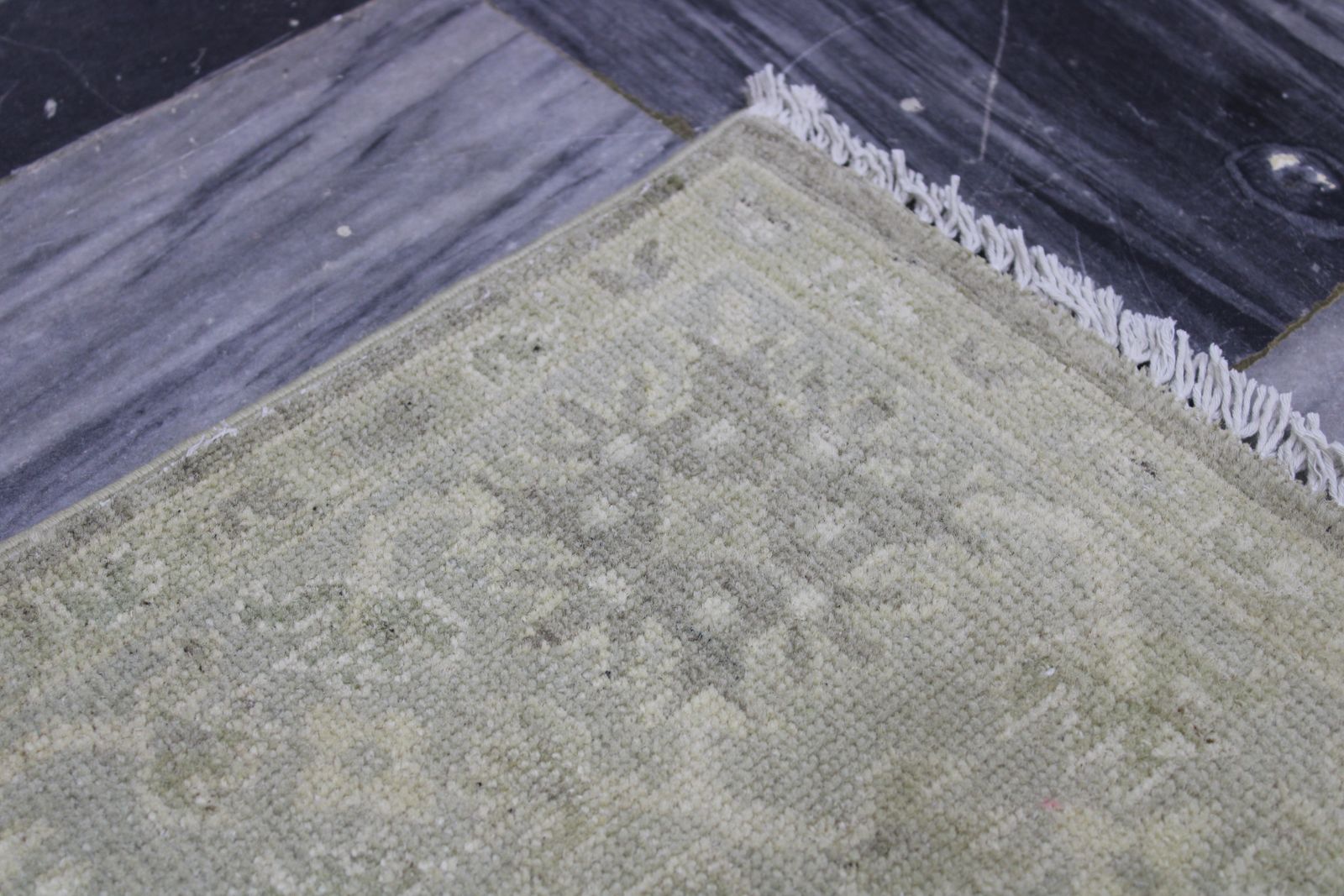 5x6 Vintage Oushak Turkish Hand Knotted Wool Rug photo vinterior
