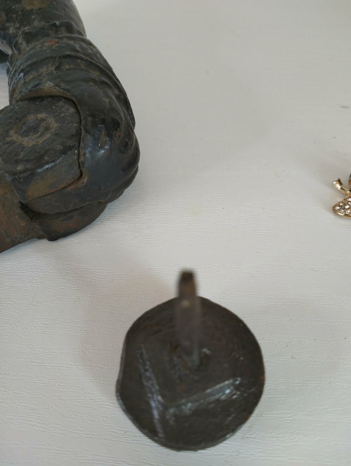 Antique Cast Iron Door Knocker, French Door Furniture, Hand Of Fatima, French Architectural Hardware Salvage photo buy