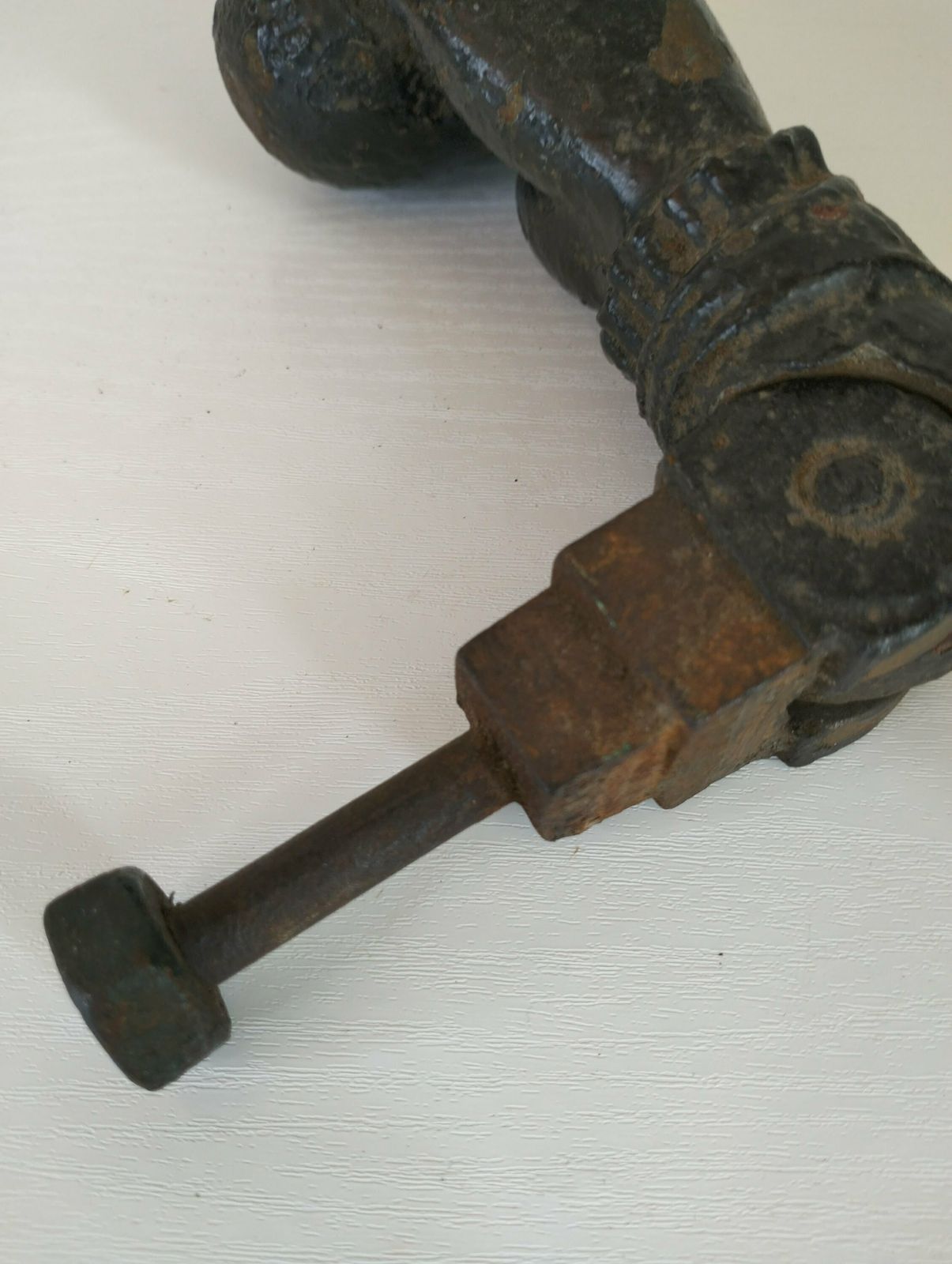 photo furniture Antique Cast Iron Door Knocker, French Door Furniture, Hand Of Fatima, French Architectural Hardware Salvage
