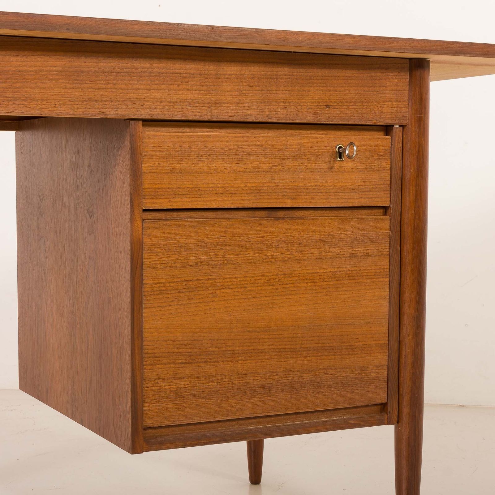 photo buy Scandinavian Mid Century Teak Desk With Extension By Austvoll Møbelfabrikk, Norway 1960s
