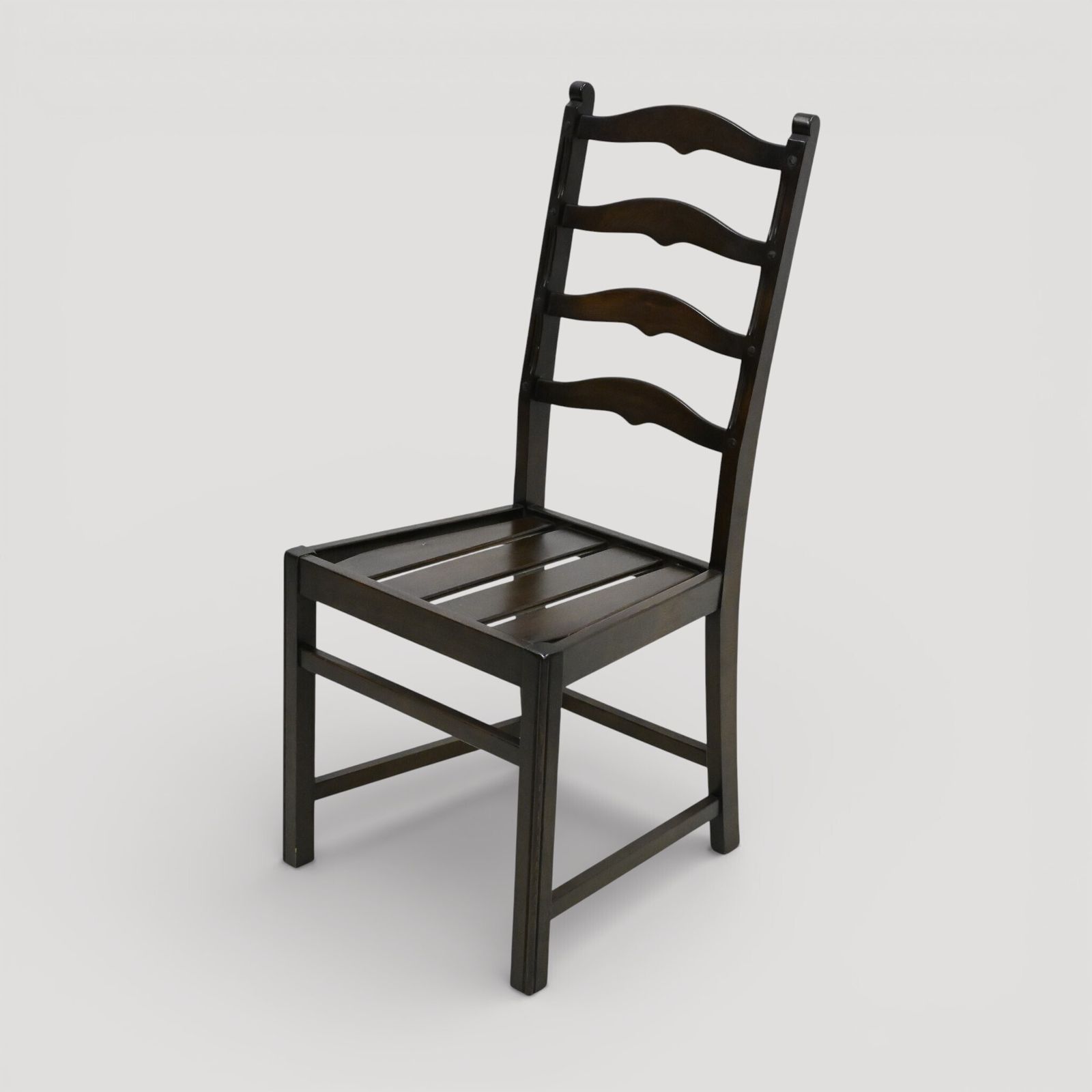 Set Of 6 1970s Ercol Ladderback Dining Chairs Dark Finish Free Uk Delivery* photo 567.0