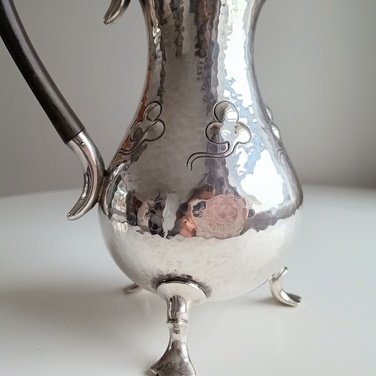 photo for sale Liberty Style Arts & Crafts Mappin Webb  Princes Plate Hammered Cessationist Coffee Pot