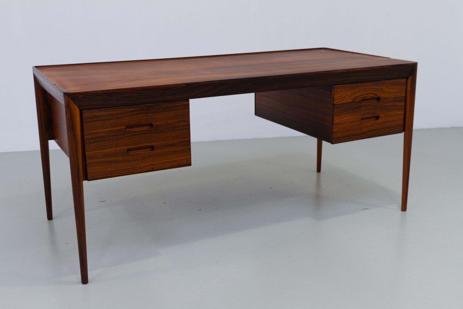 Vintage Danish Rosewood Desk By Erik Riisager Hansen, 1950s. photo furniture