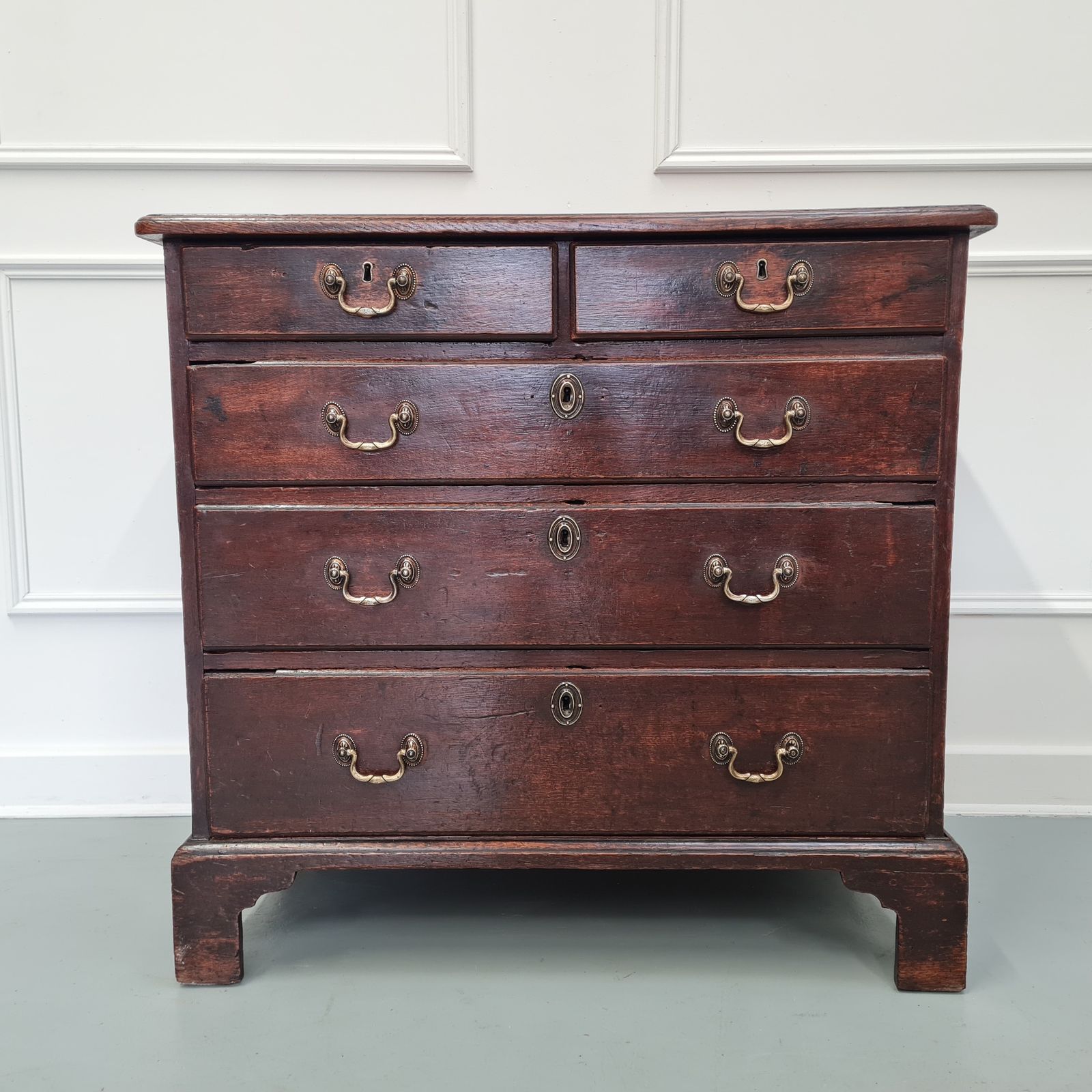 Rare Small Oak Georgian Chest Of Drawers C1760 Free Delivery Eng/Wales photo furniture