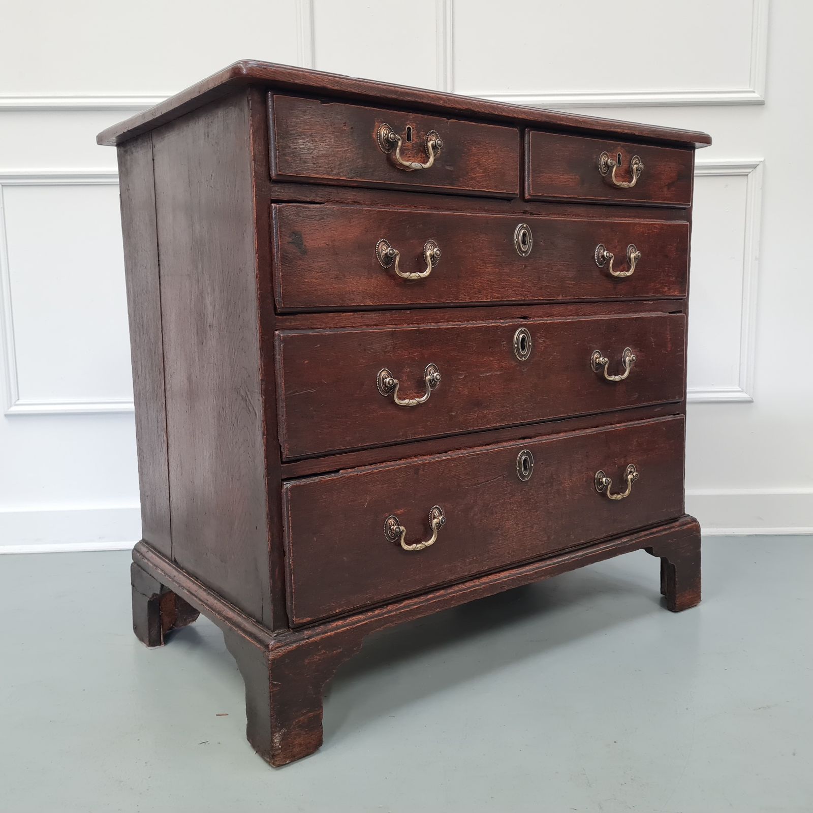 Rare Small Oak Georgian Chest Of Drawers C1760 Free Delivery Eng/Wales photo buy