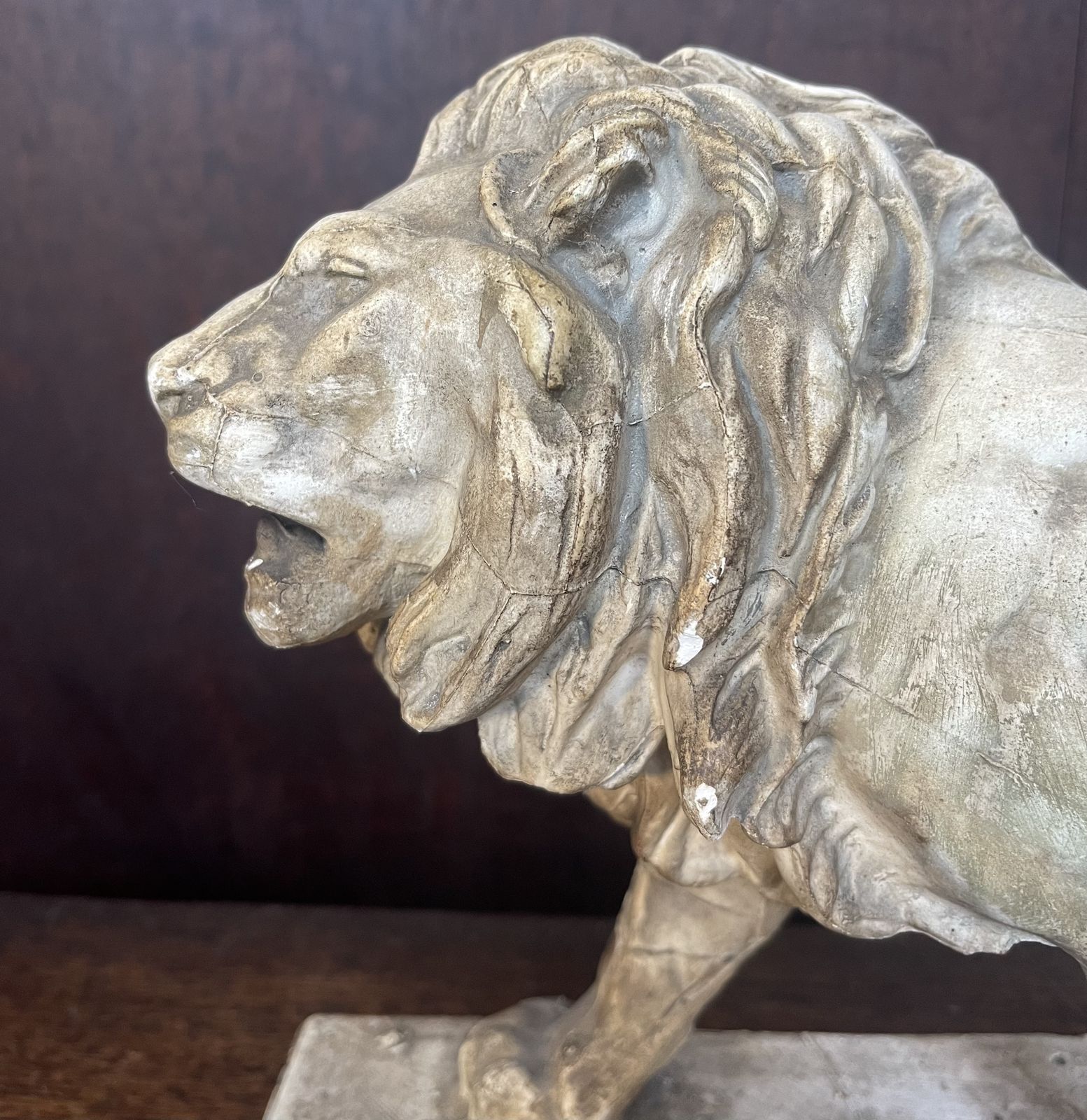 !9th Century Plaster Cast Of The Walking Lion By Antoine Louis Barye photo furniture