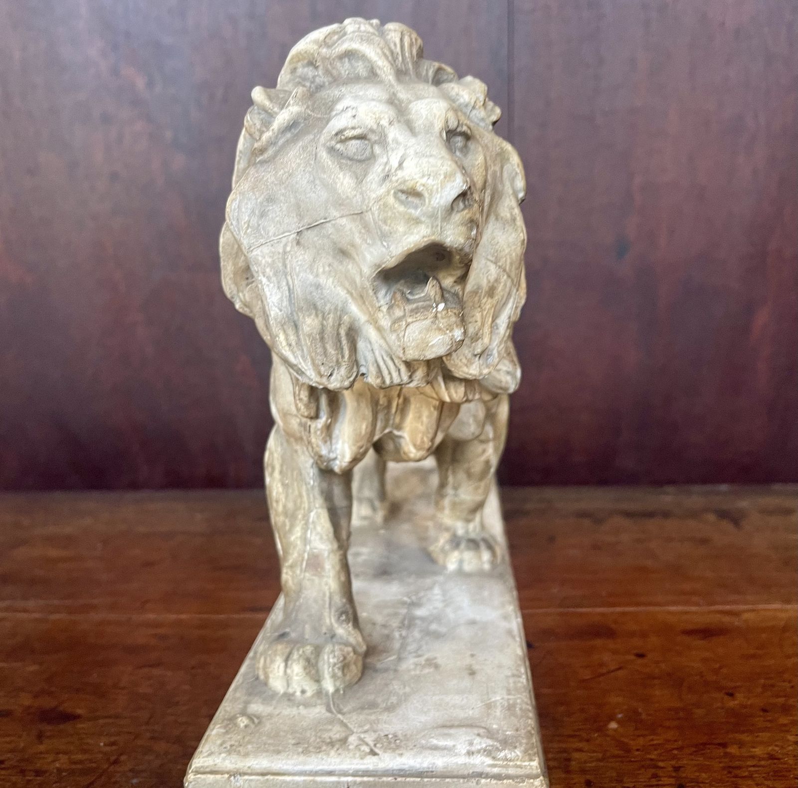 !9th Century Plaster Cast Of The Walking Lion By Antoine Louis Barye photo 770.0