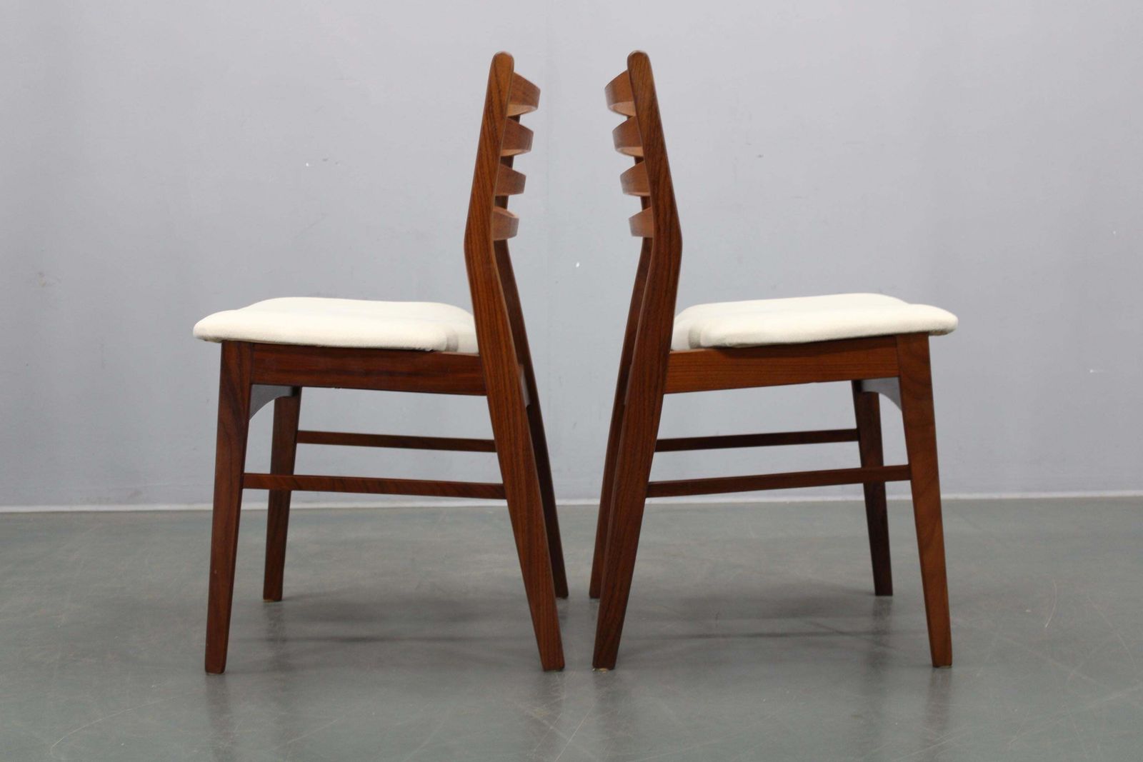 Set Of Six Danish Mid Century Teak Dining Chairs, Denmark, 1960s photo vinterior