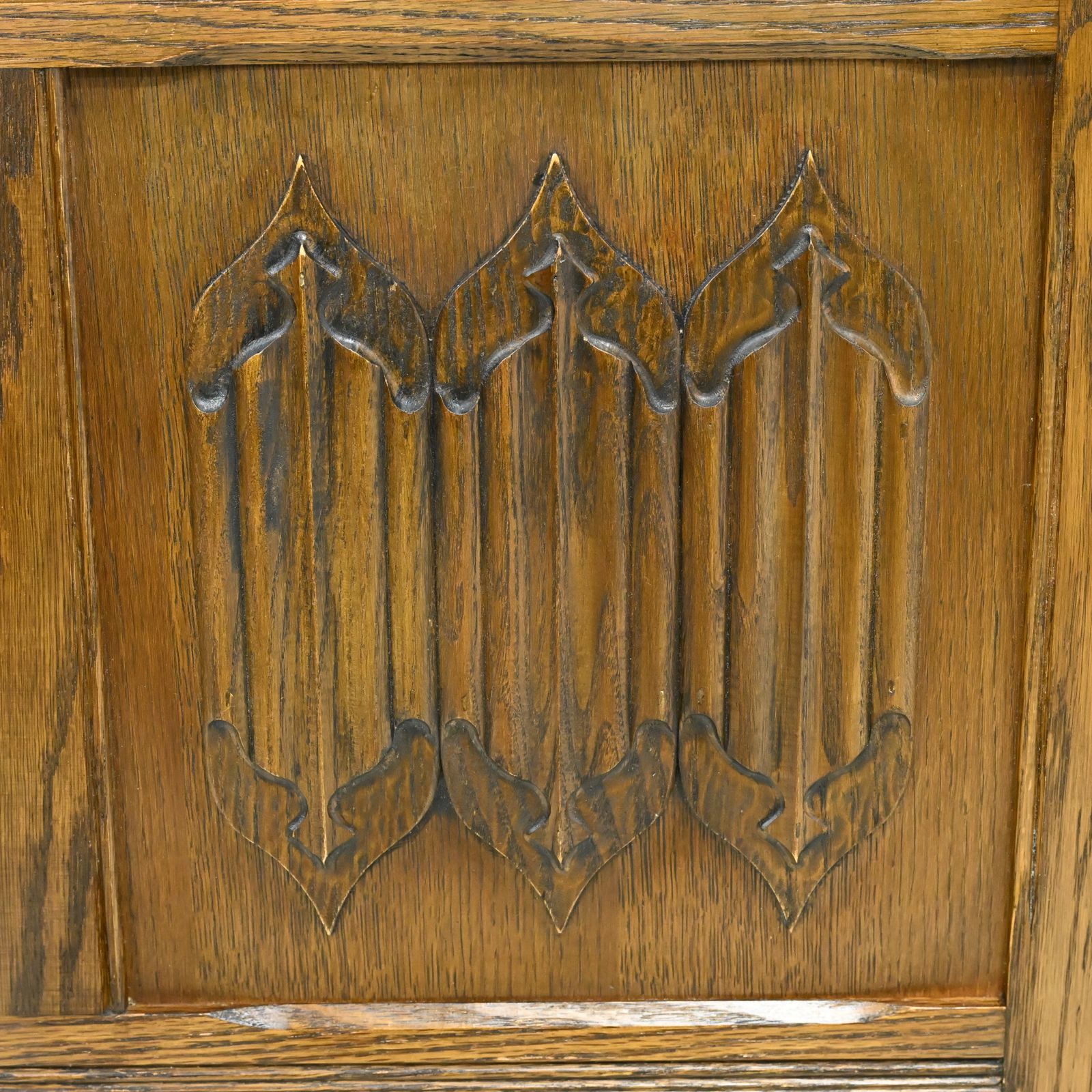 Old Charm Double Headboard Vintage Oak Carvings Free Uk Delivery* photo buy