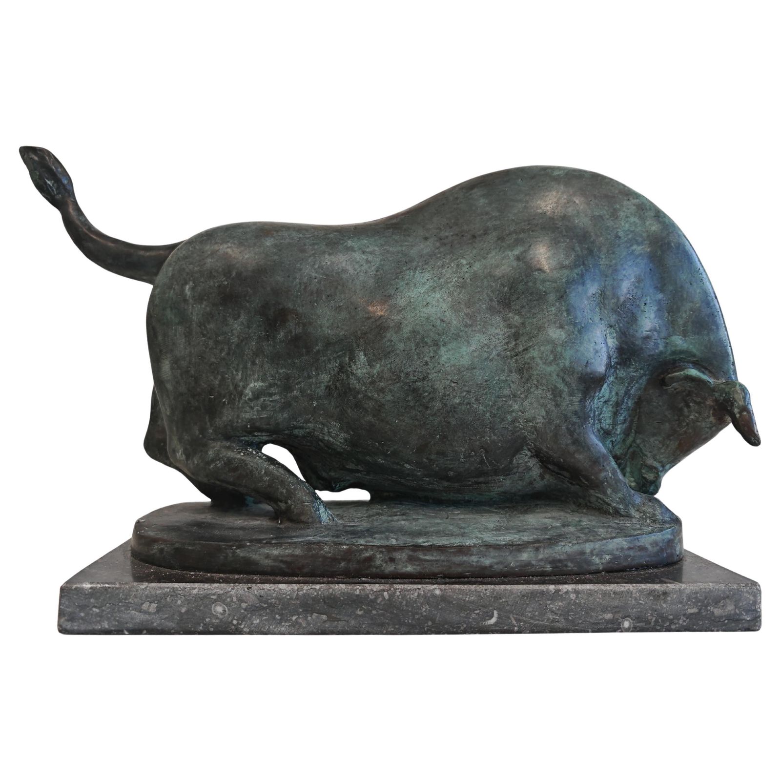 Brutalist Bronze Sulpture, "Bull" By Alfred Hrdlicka, Austria Late 20th Century
