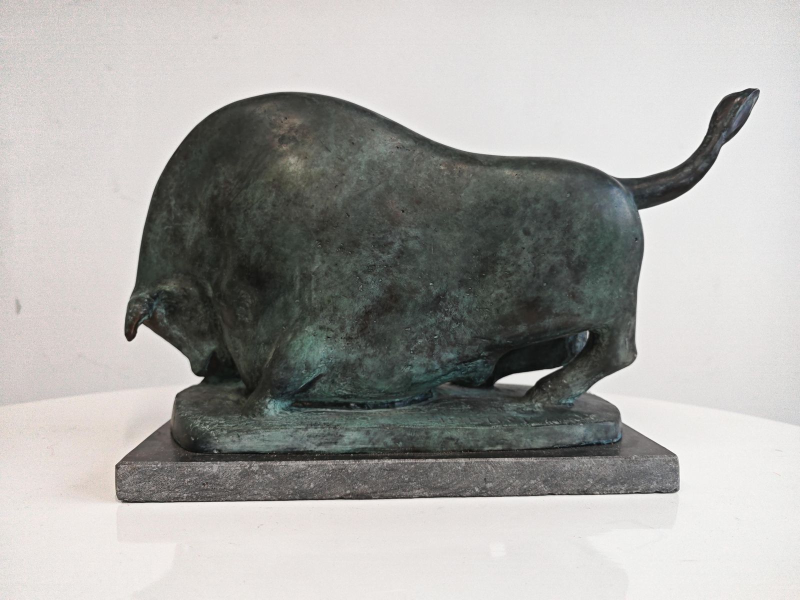 Brutalist Bronze Sulpture, "Bull" By Alfred Hrdlicka, Austria Late 20th Century photo Art