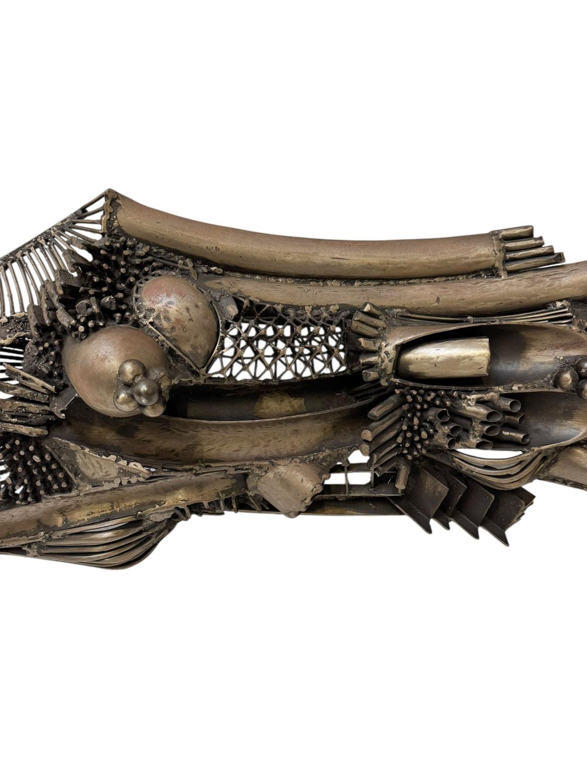 Brutalist Patinated Metal Abstract Sculpture By Frans De Boer Lichtveld, 1964 photo 1417.0