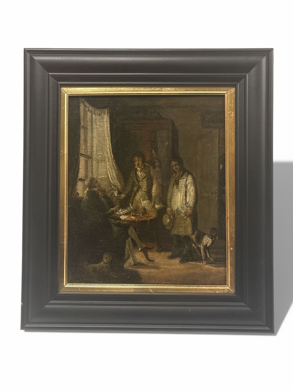 Painting Of A Servant Being Reported To His Master 19th Century
