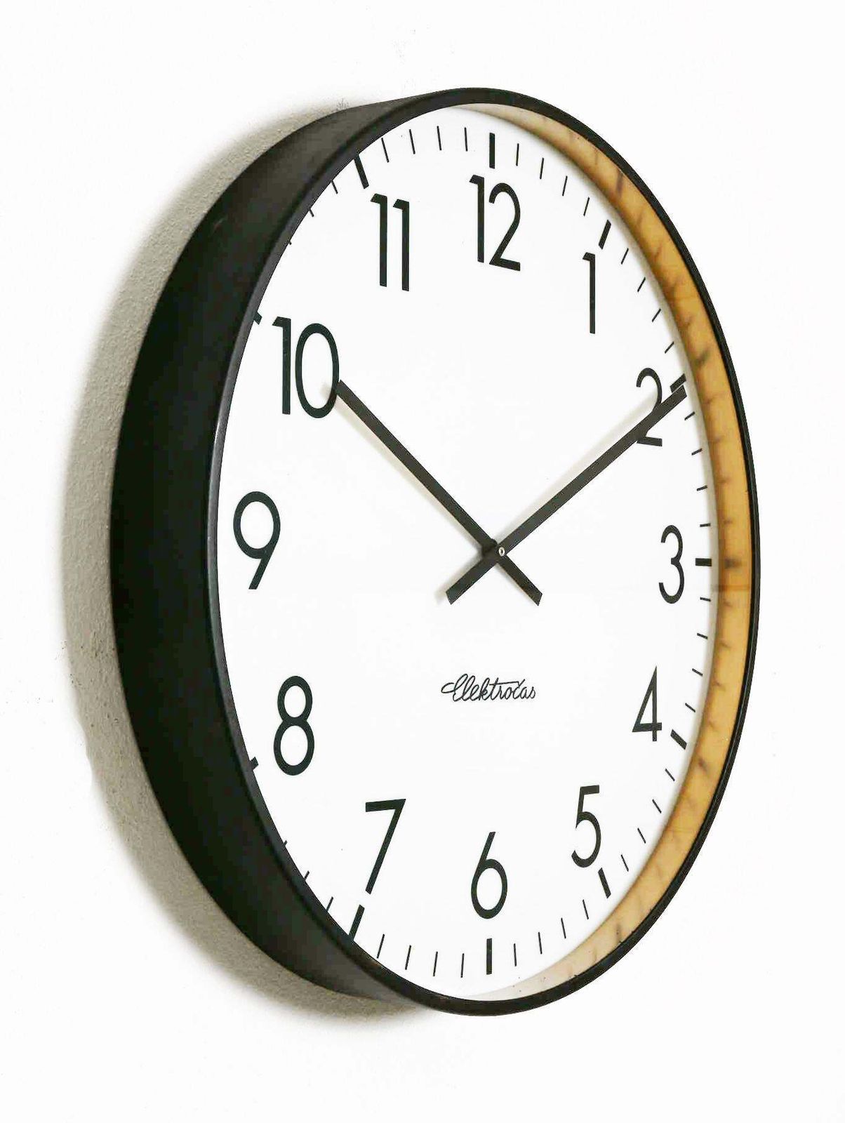 Industrial Factory Wall Clock By Elektrocas photo for sale