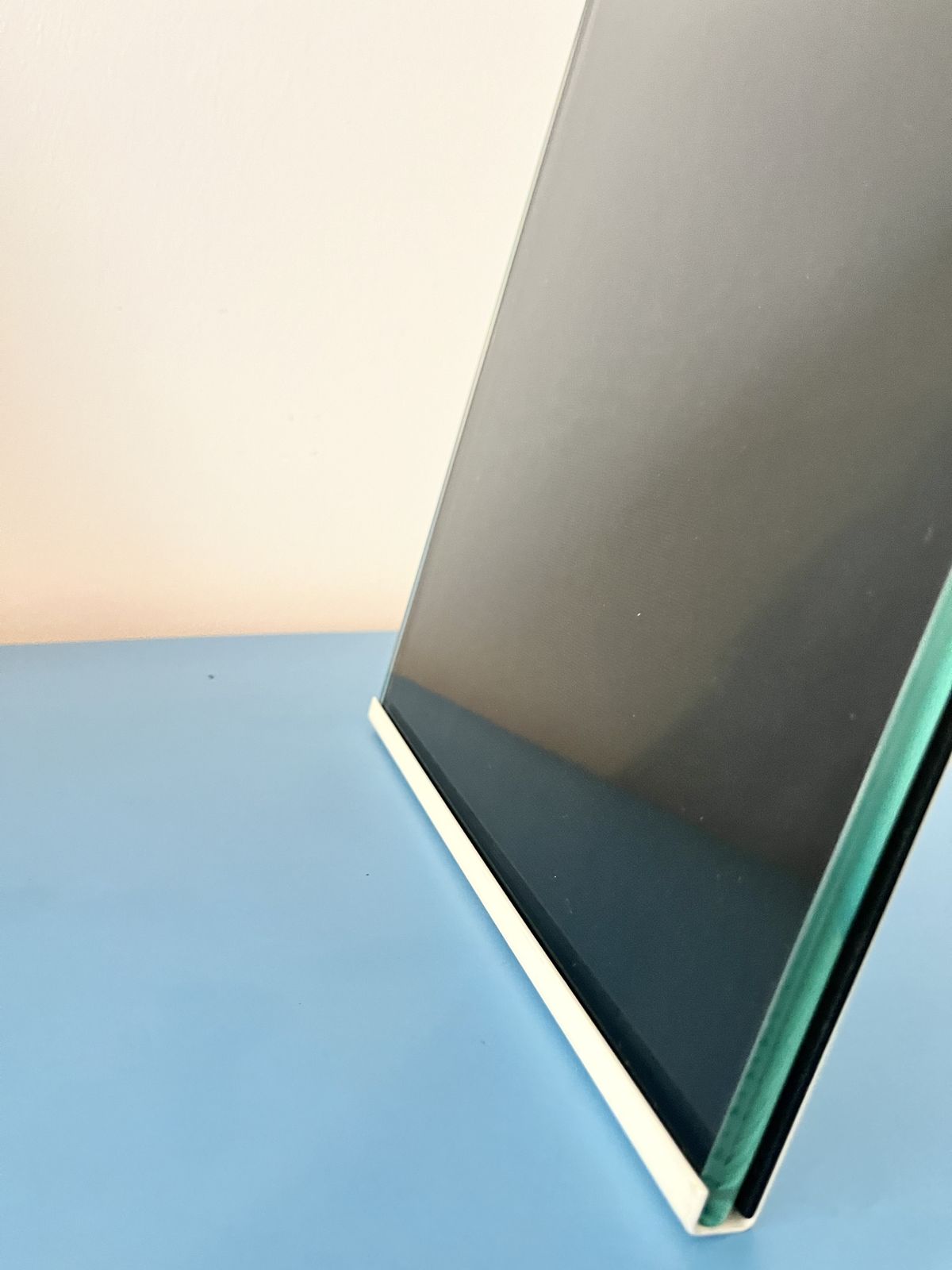 Vintage Minimal Glass & Metal Photo Frame By Progetti, Italy, 1980s photo vinterior