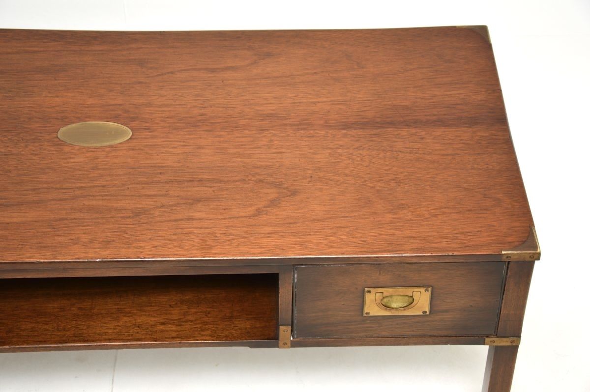 Antique Mahogany Military Campaign Style Coffee Table photo buy