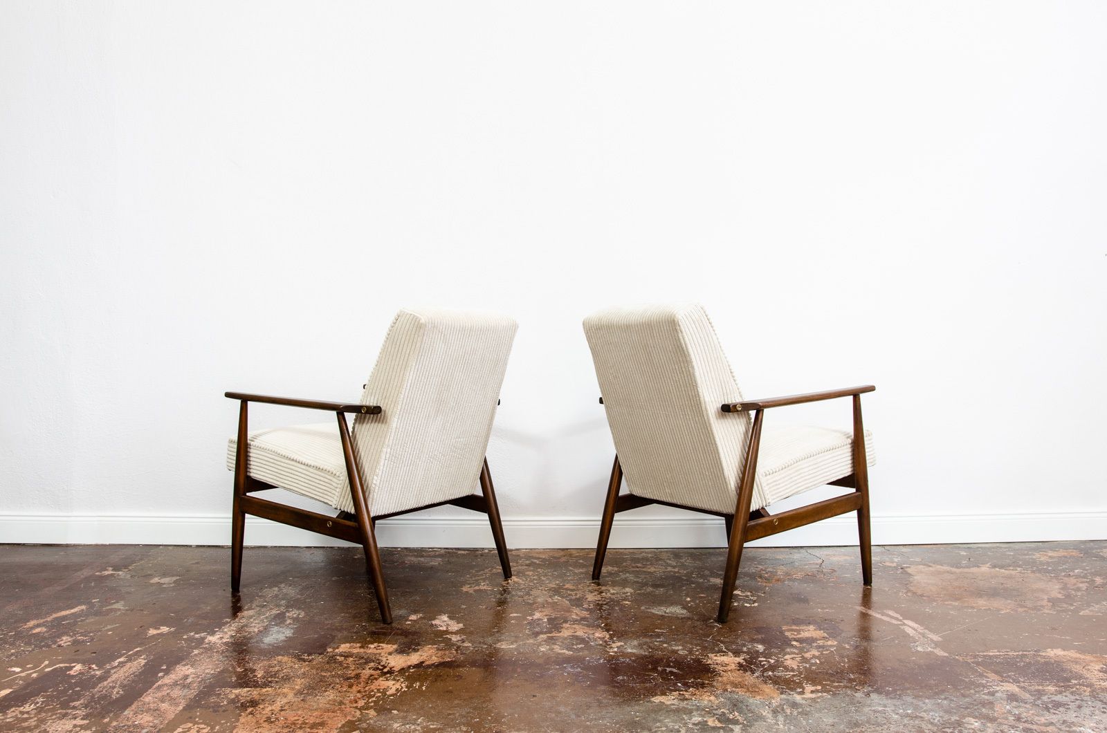Vintage Armchairs Designed By H. Lis, Poland, 1960's, Set Of 2 photo for sale