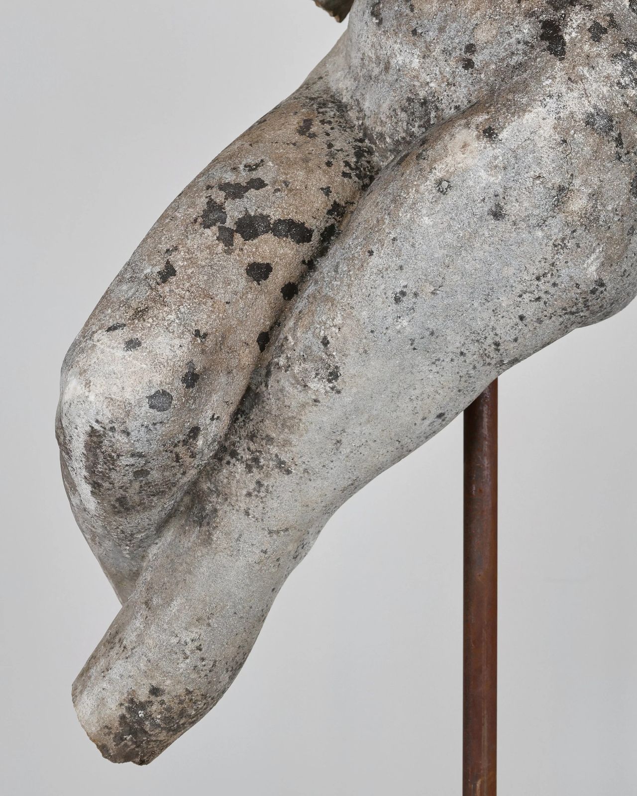 photo for sale Incredible Catalan Life Size Stone Female Torso With Provenance