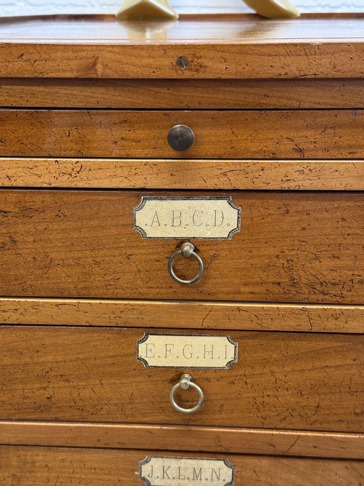 Furniture Vintage Filing Drawers By Félix Monge – French Artisan Storage Chest photo
