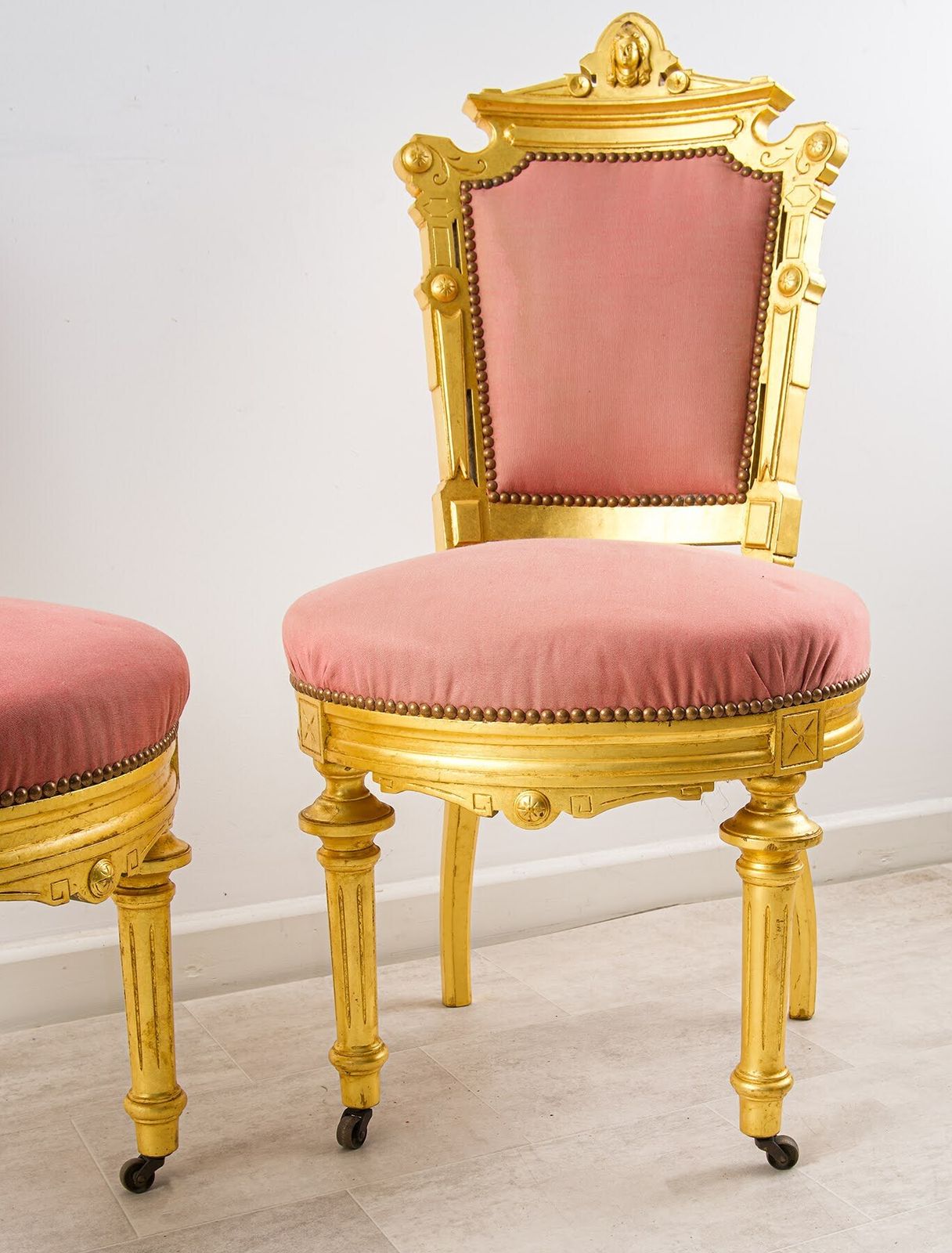 Pair Of French Giltwood Salon Chairs, C.1900–1910 photo 550.0